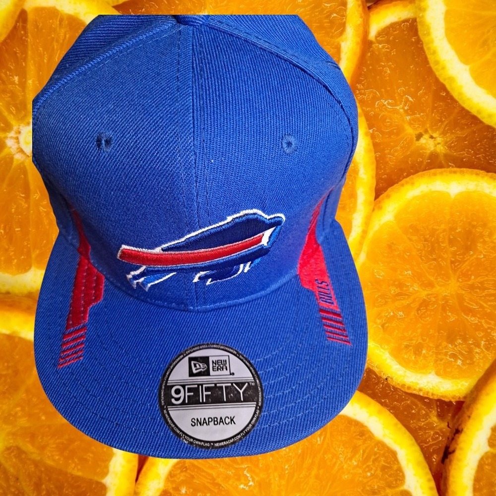 Buffalo Bills New Era 9FIFTY NFL Hat Cap Snapback Blue Red